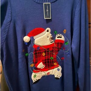 Christmas Sweater - BLUE - 3X - NWT